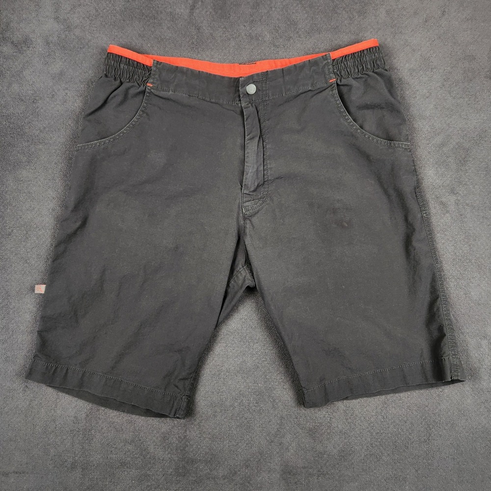 Rab Oblique Shorts Mens 34 Gray QFT-59 Climbing Hiking Cotton Stretch Bouldering